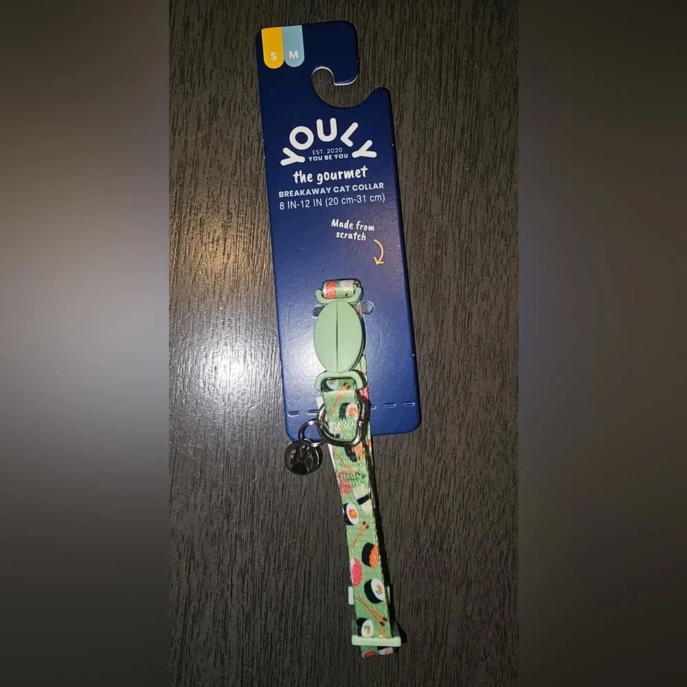 Youly the gourmet Sushi breakaway Cat Collar (S/M)